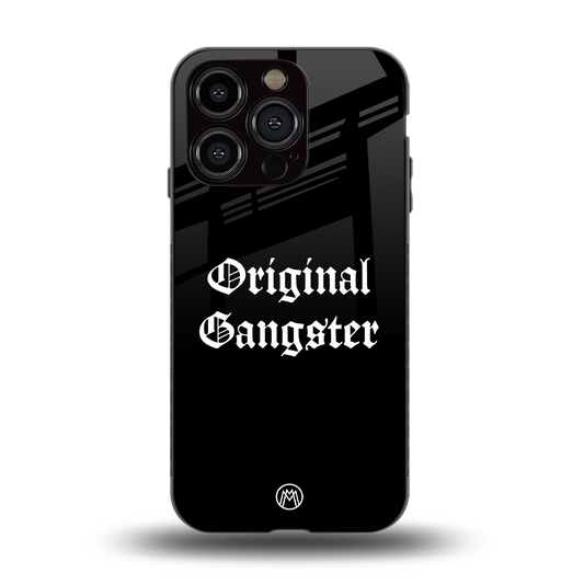 original gangster back phone cover | glass case for iphone 15 pro