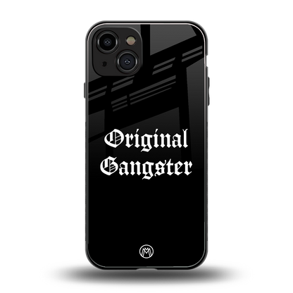 original gangster back phone cover | glass case for iphone 15