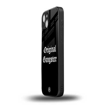 original gangster back phone cover | glass case for iphone 15
