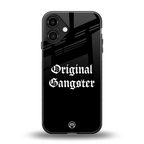 original gangster back phone cover | glass case for iphone 16 plus