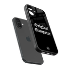 original gangster back phone cover | glass case for iphone 16 plus