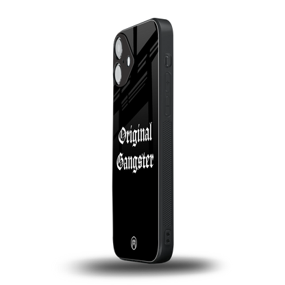 original gangster back phone cover | glass case for iphone 16 plus