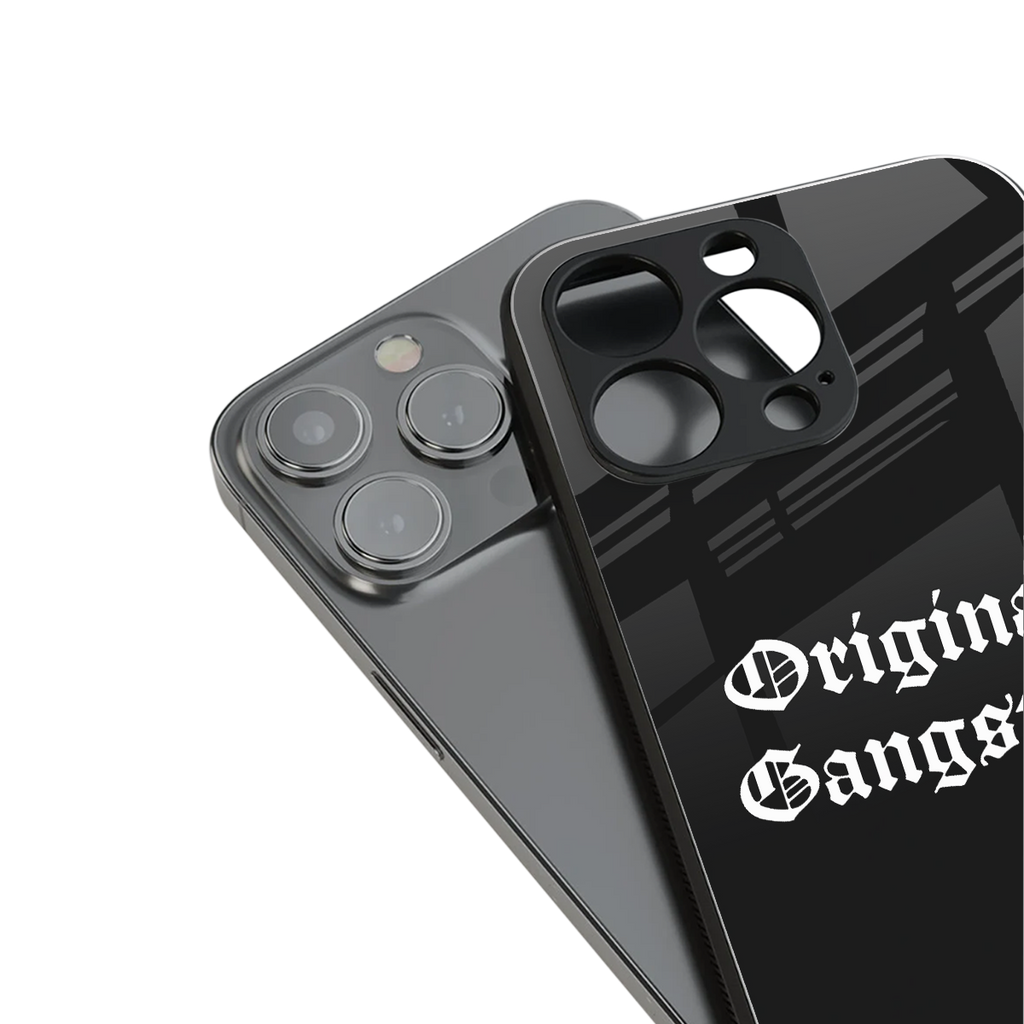 original gangster back phone cover | glass case for iphone 16 pro