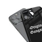 original gangster back phone cover | glass case for iphone 16 pro