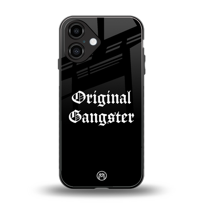 original gangster back phone cover | glass case for iphone 16