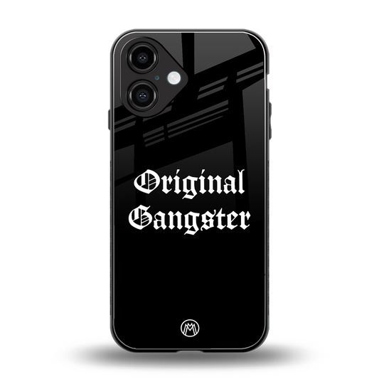 original gangster back phone cover | glass case for iphone 16