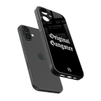 original gangster back phone cover | glass case for iphone 16