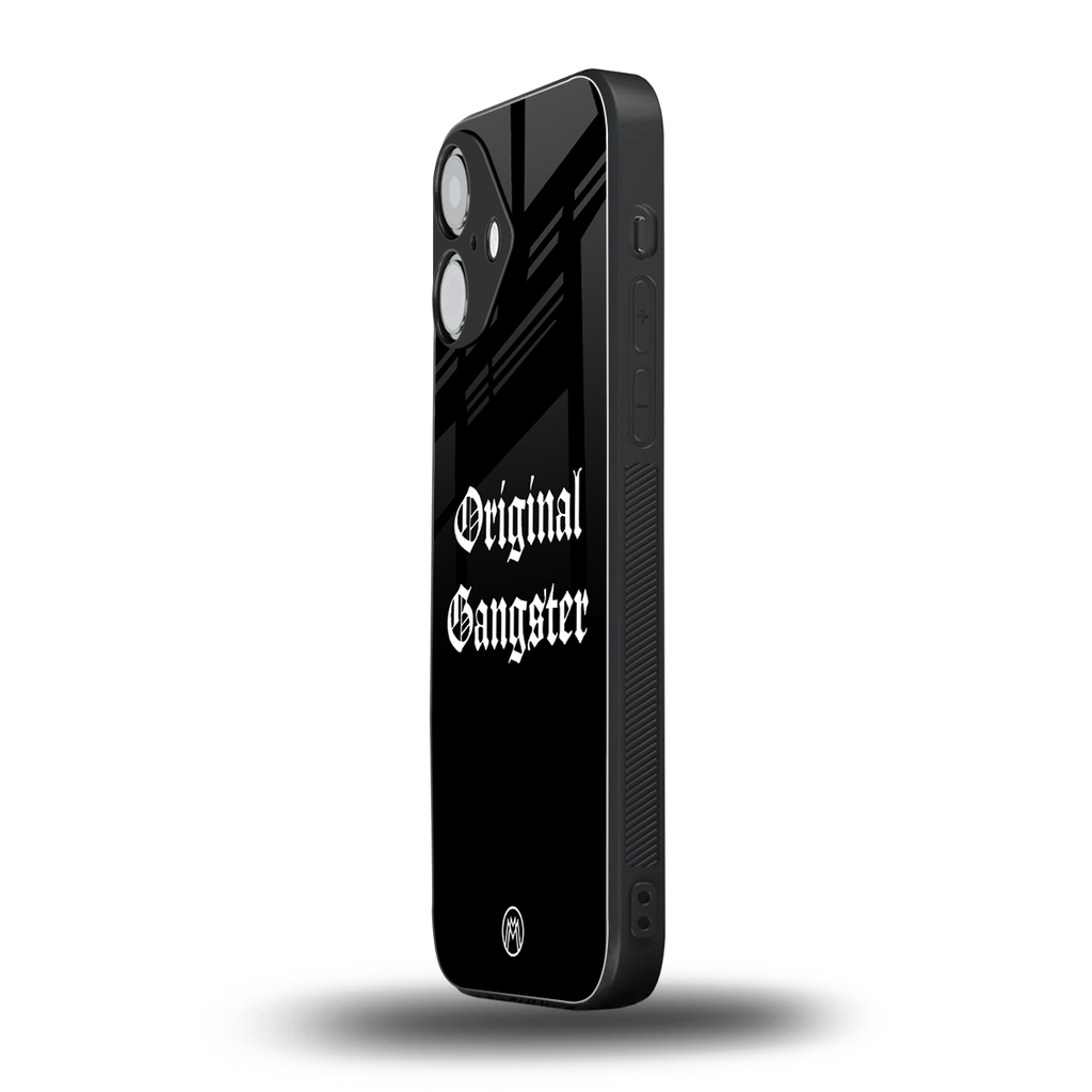 original gangster back phone cover | glass case for iphone 16