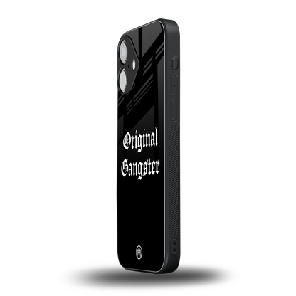original gangster back phone cover | glass case for iphone 16