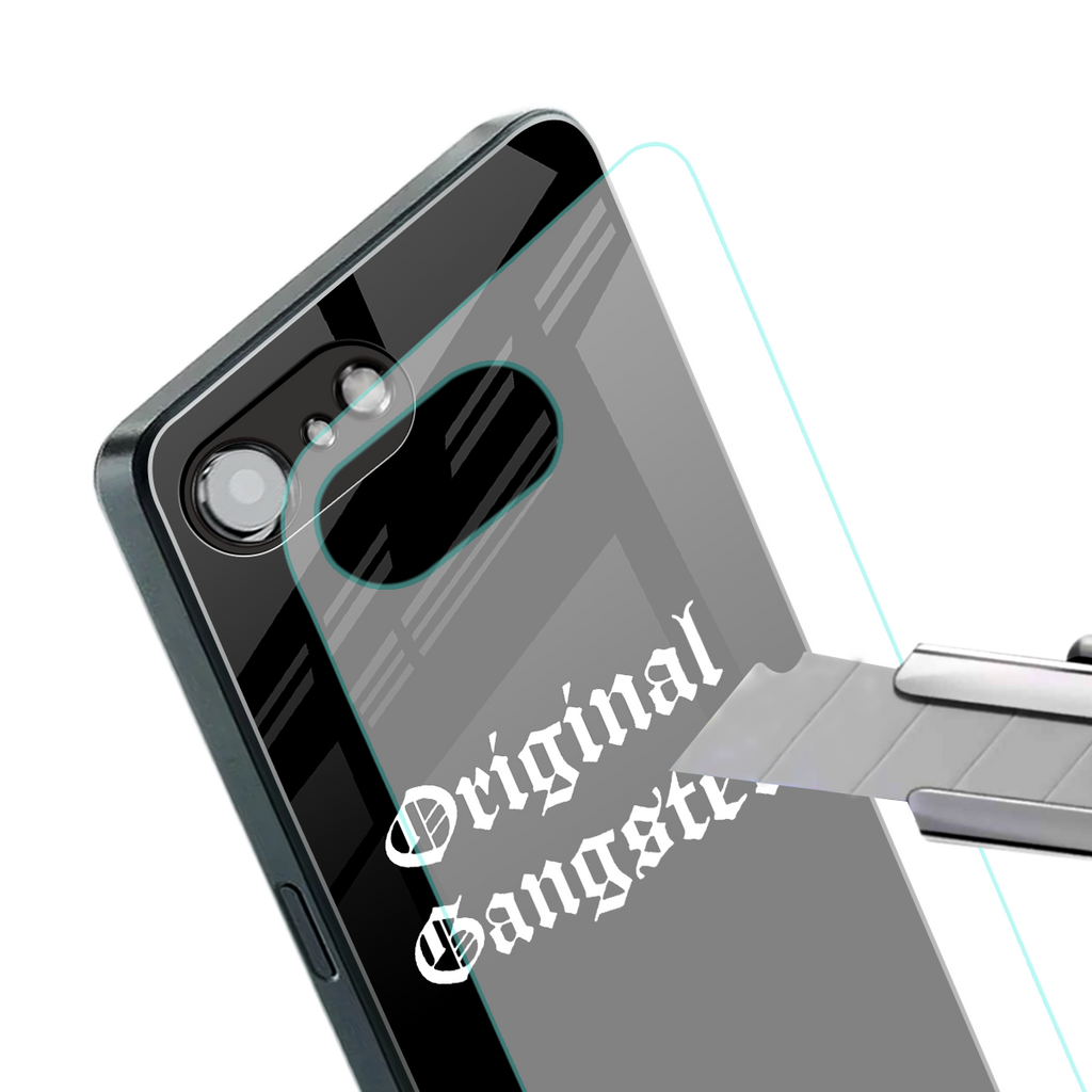 original gangster back phone cover | glass case for iphone 16e