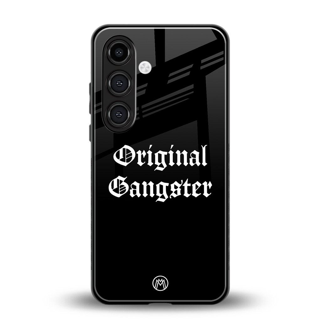 original gangster back phone cover | glass case for samsung galaxy s24 plus