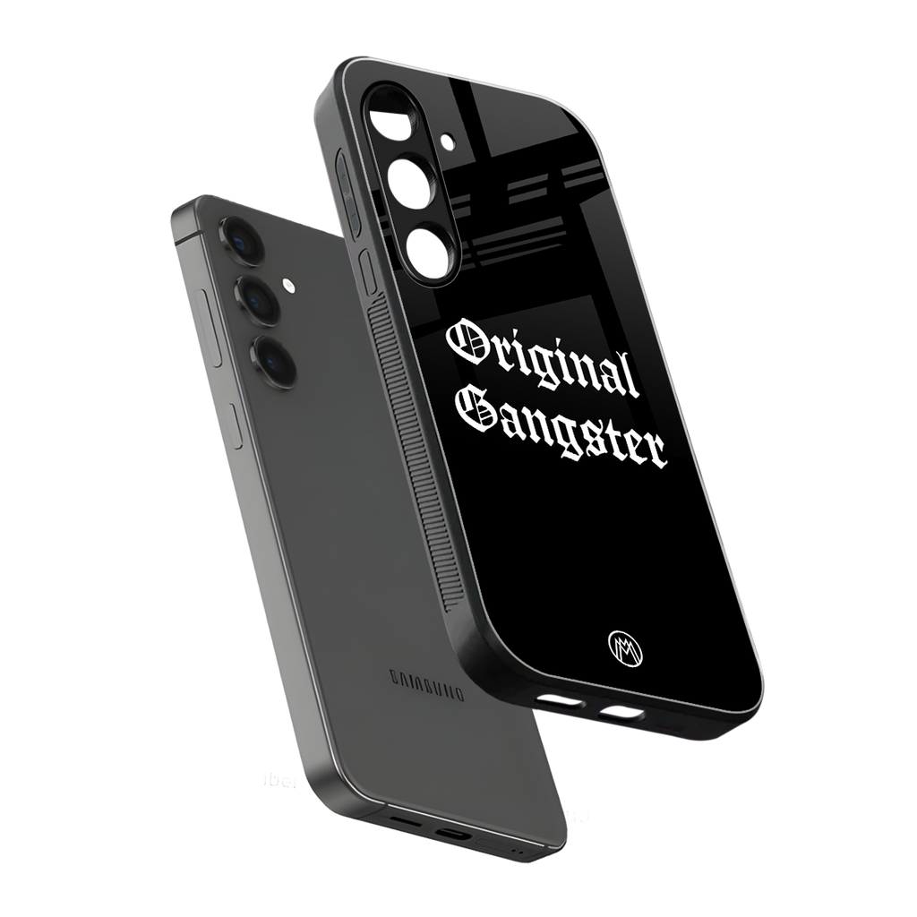 original gangster back phone cover | glass case for samsung galaxy s24 plus