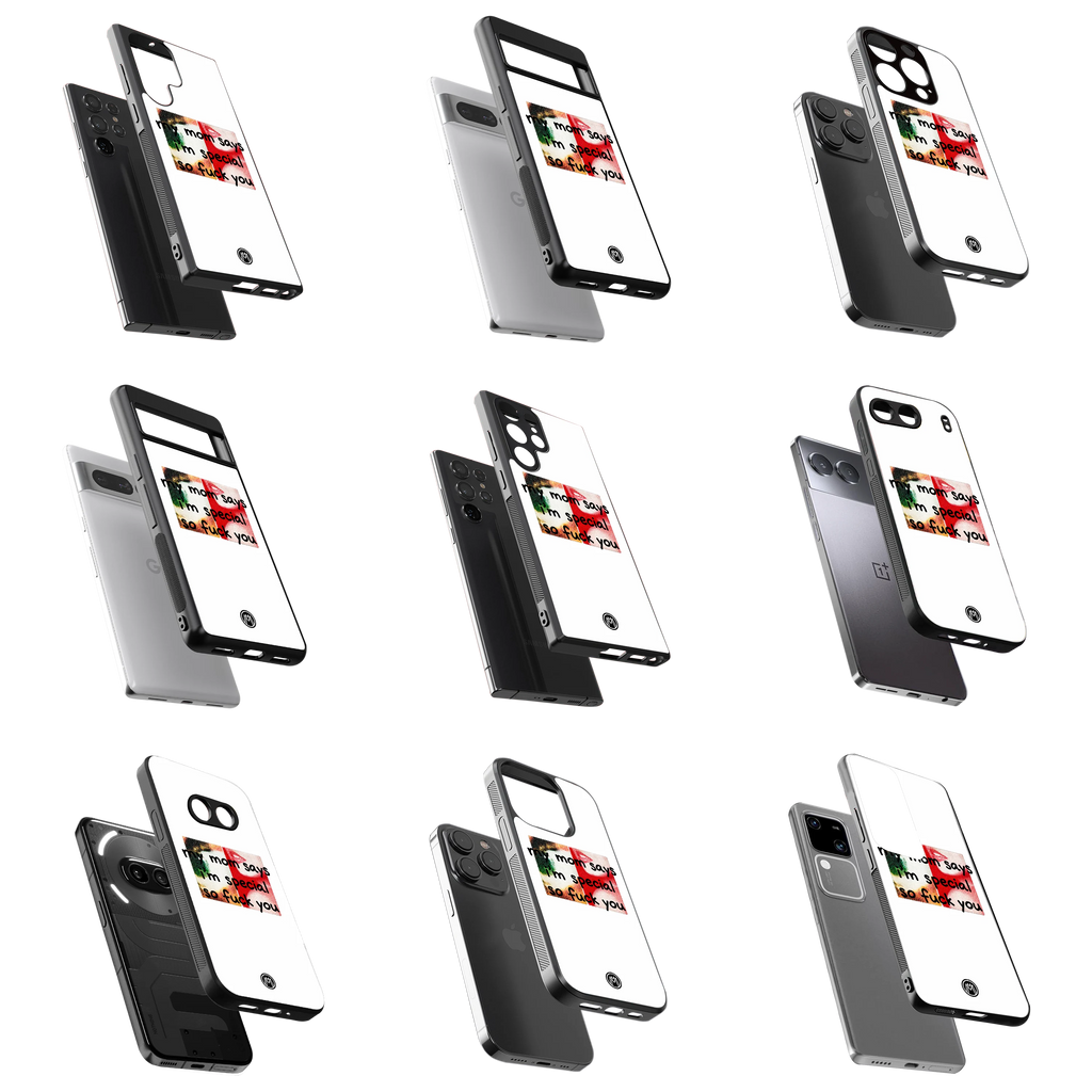 Durable Glass Back Mobile Case for iPhone, Samsung, OnePlus, Google Pixel, Redmi, Vivo, Oppo