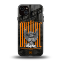 outline back phone cover | glass case for iphone 15 plus