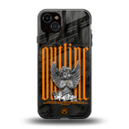 outline back phone cover | glass case for iphone 14 plus