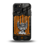 outline back phone cover | glass case for iphone 15