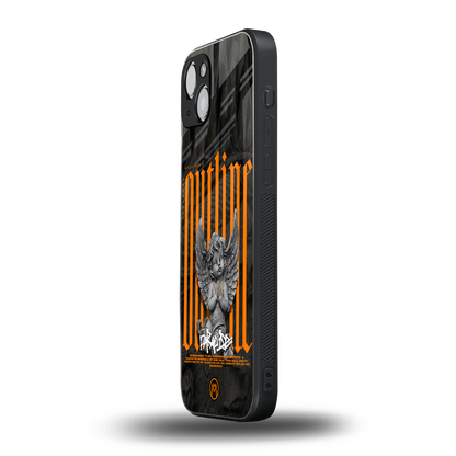 outline back phone cover | glass case for iphone 15