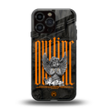 outline back phone cover | glass case for iphone 16 pro max