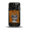 outline back phone cover | glass case for iphone 16 pro