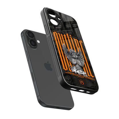 outline back phone cover | glass case for iphone 16