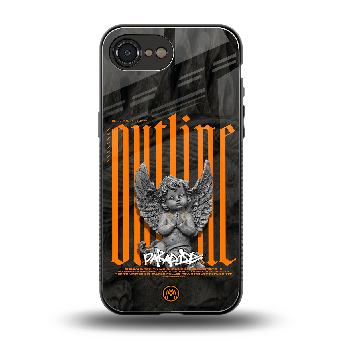 outline back phone cover | glass case for iphone 16e