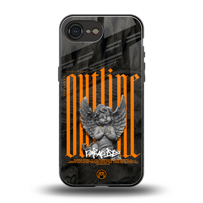 outline back phone cover | glass case for iphone 16e