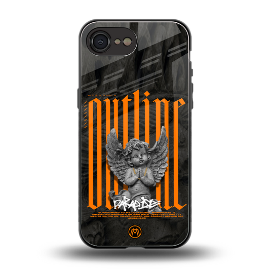 outline back phone cover | glass case for iphone 16e