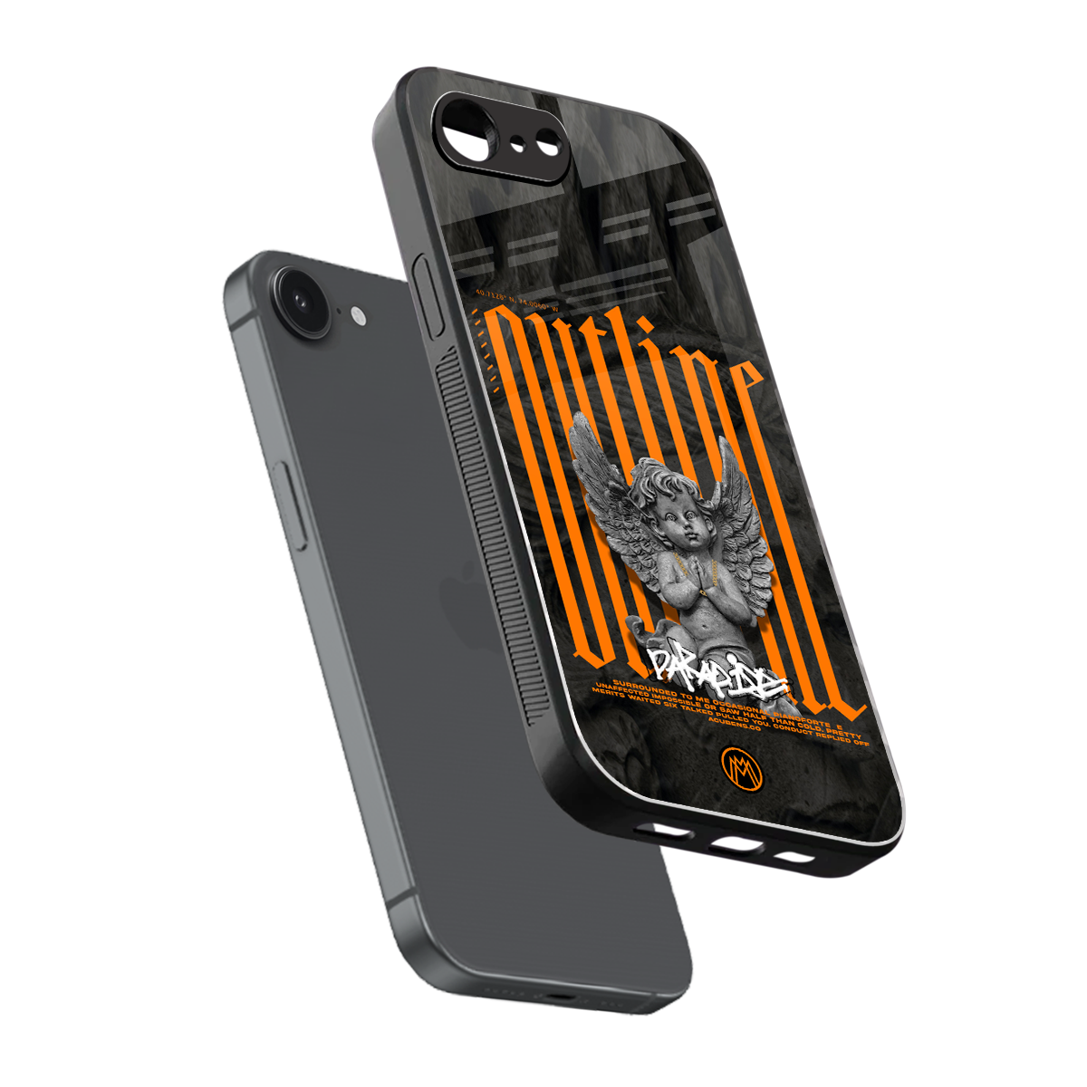 outline back phone cover | glass case for iphone 16e