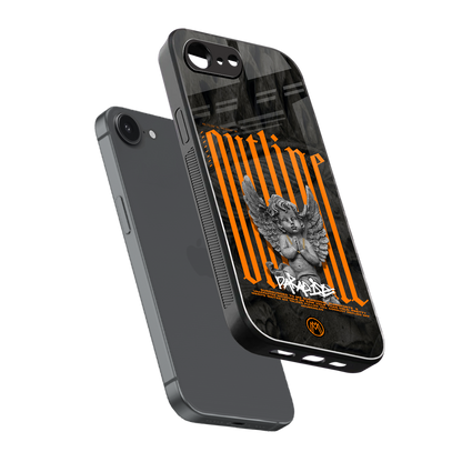 outline back phone cover | glass case for iphone 16e