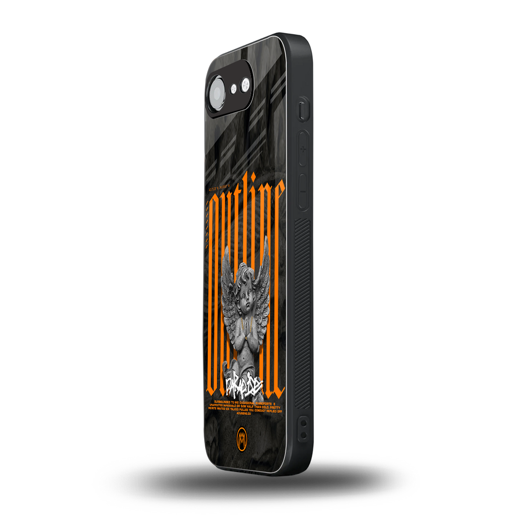 outline back phone cover | glass case for iphone 16e