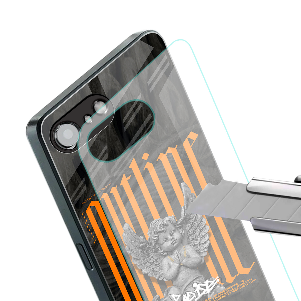 outline back phone cover | glass case for iphone 16e