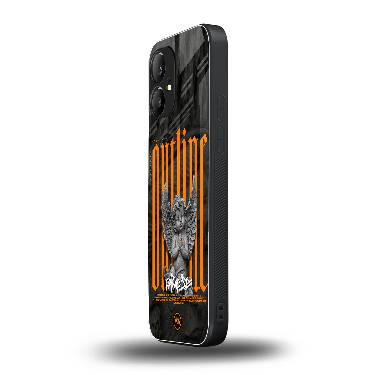 outline back phone cover | glass case for nothing phone 1