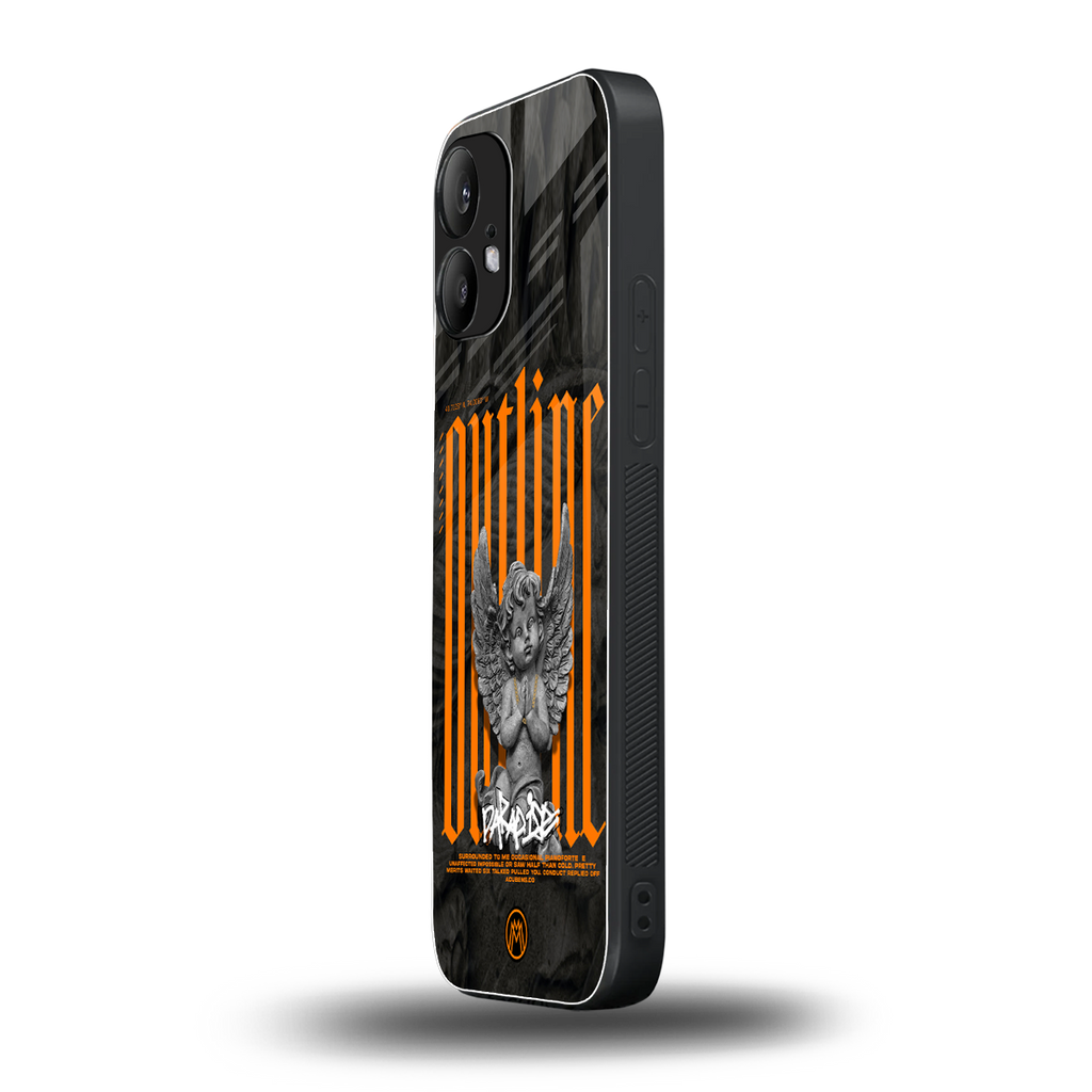 outline back phone cover | glass case for nothing phone 2