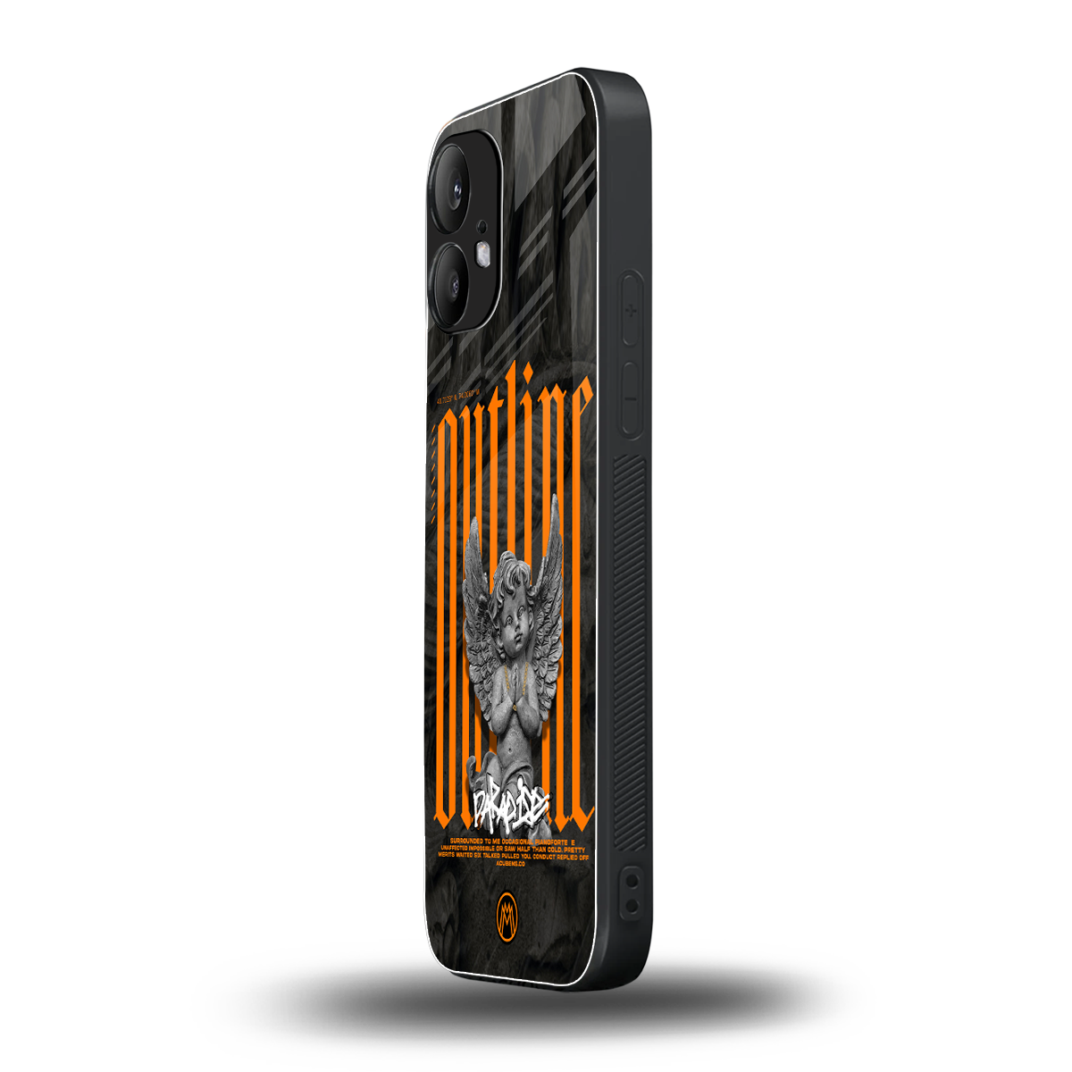 outline back phone cover | glass case for nothing phone 2