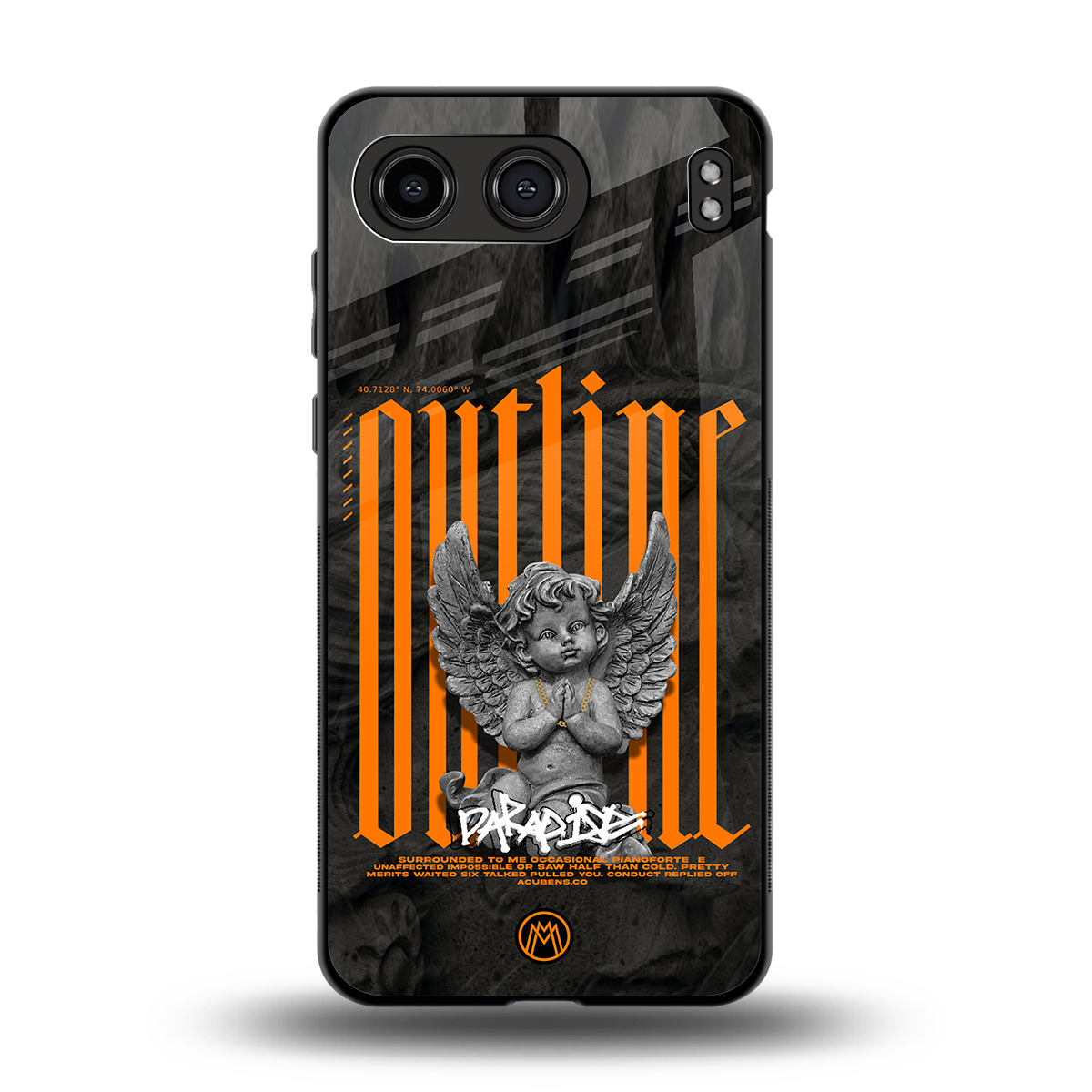 outline back phone cover | glass case for oneplus nord 4