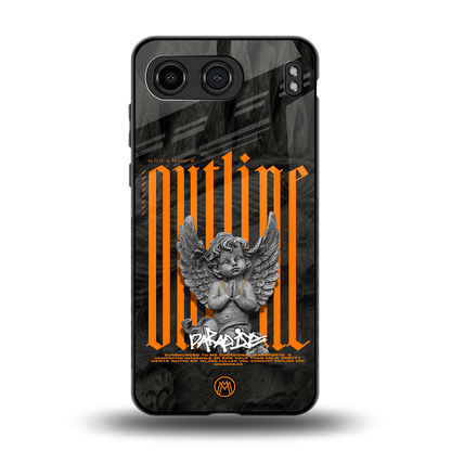 outline back phone cover | glass case for oneplus nord 4