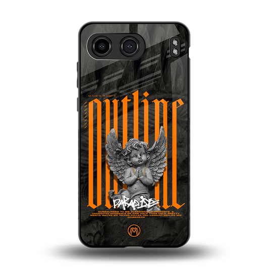 outline back phone cover | glass case for oneplus nord 4