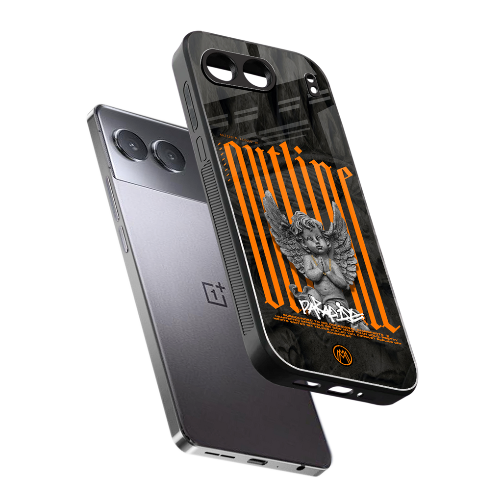 outline back phone cover | glass case for oneplus nord 4