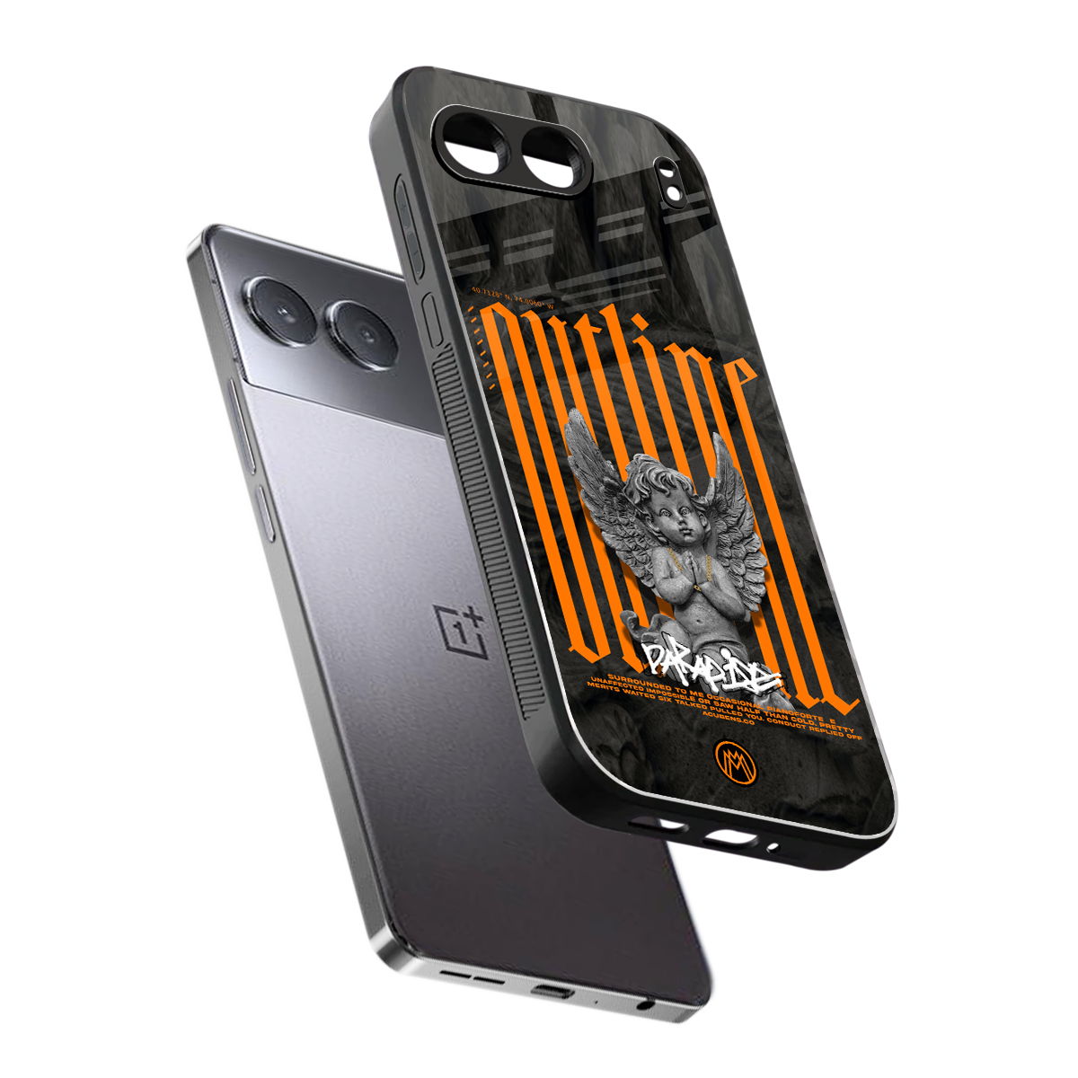 outline back phone cover | glass case for oneplus nord 4