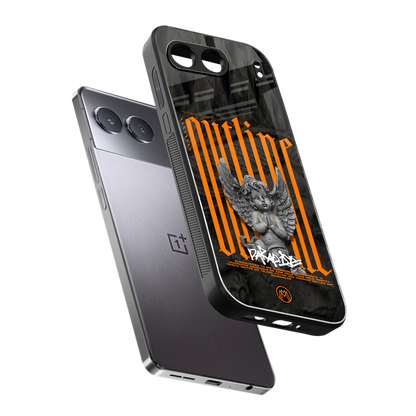 outline back phone cover | glass case for oneplus nord 4