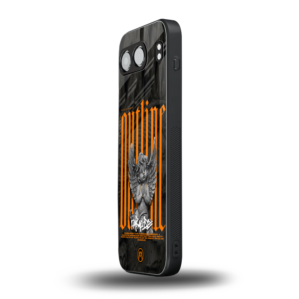 outline back phone cover | glass case for oneplus nord 4