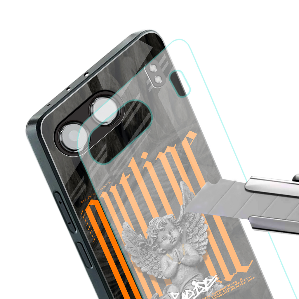 outline back phone cover | glass case for oneplus nord 4