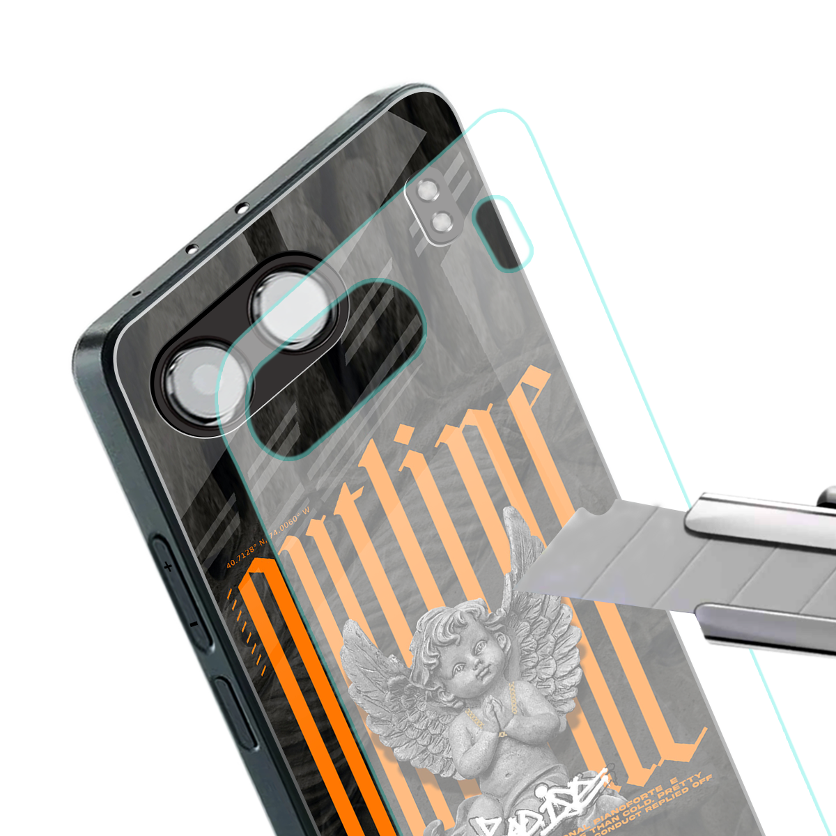 outline back phone cover | glass case for oneplus nord 4