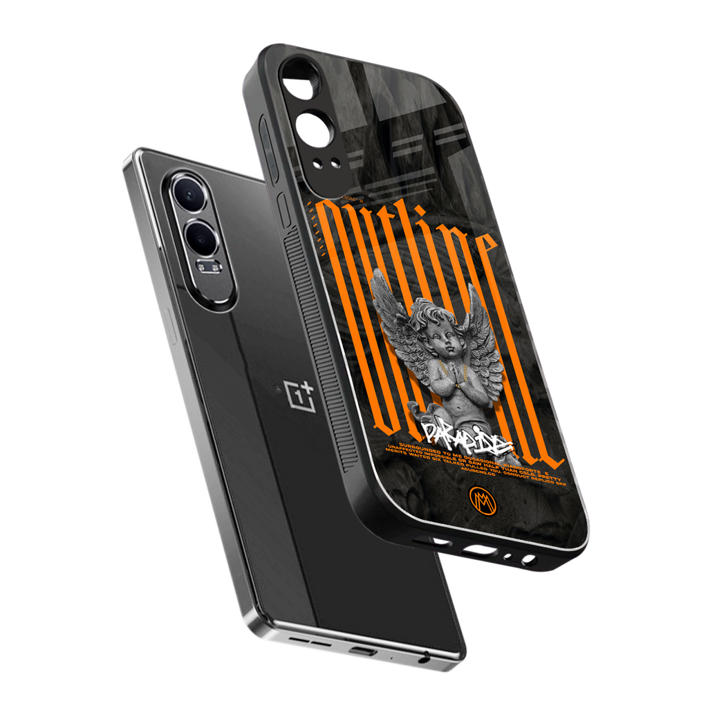 outline back phone cover | glass case for oneplus nord ce 4 lite