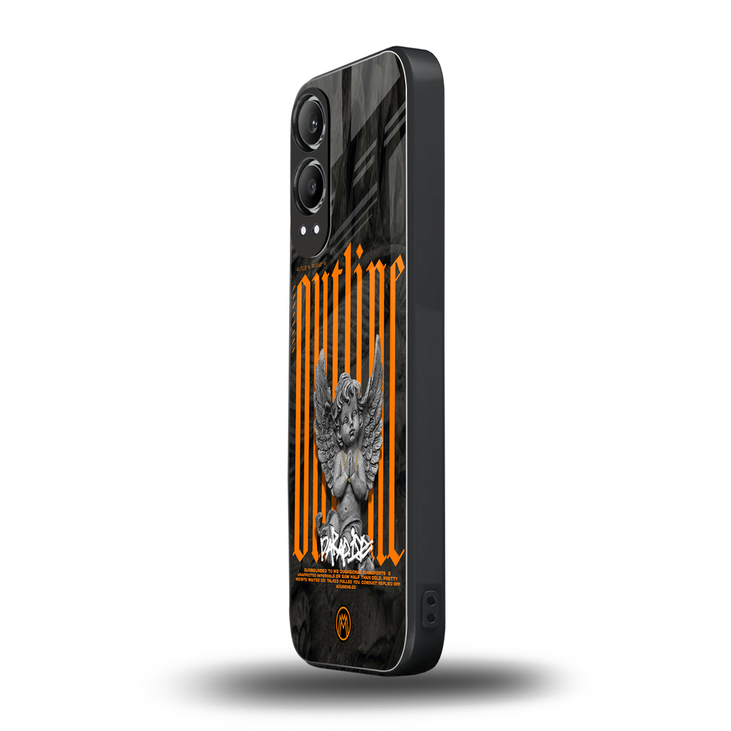 outline back phone cover | glass case for oneplus nord ce 4 lite