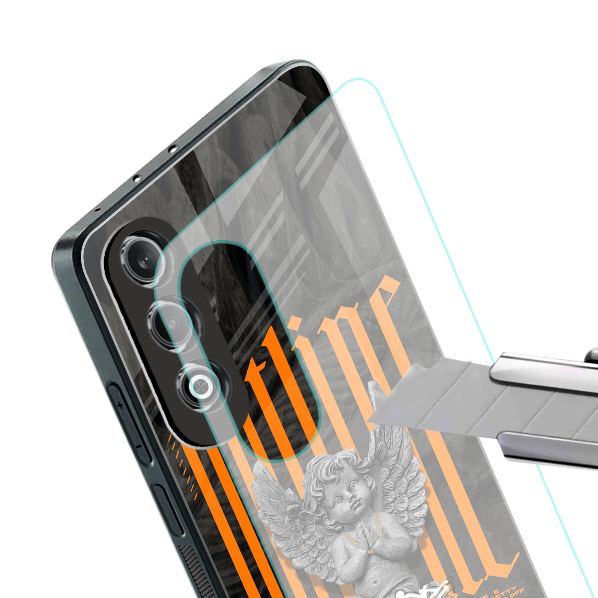 outline back phone cover | glass case for oneplus nord ce 4