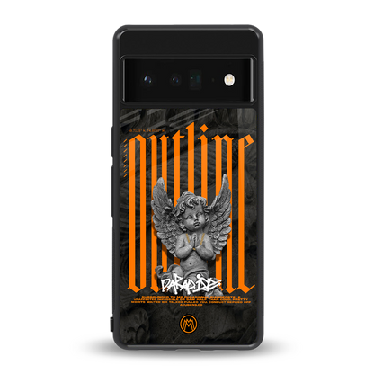 outline back phone cover | glass case for google pixel 6 pro