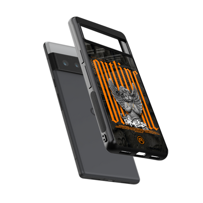 outline back phone cover | glass case for google pixel 6 pro