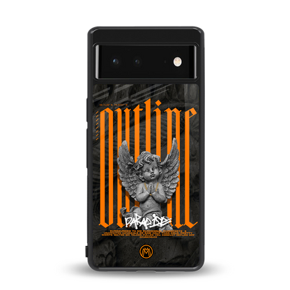 outline back phone cover | glass case for Google Pixel 6A