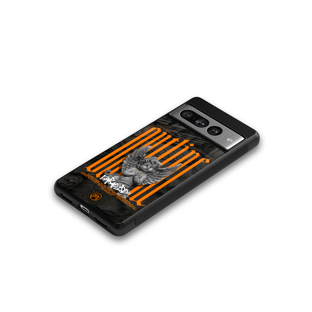 outline back phone cover | glass case for google pixel 7 pro